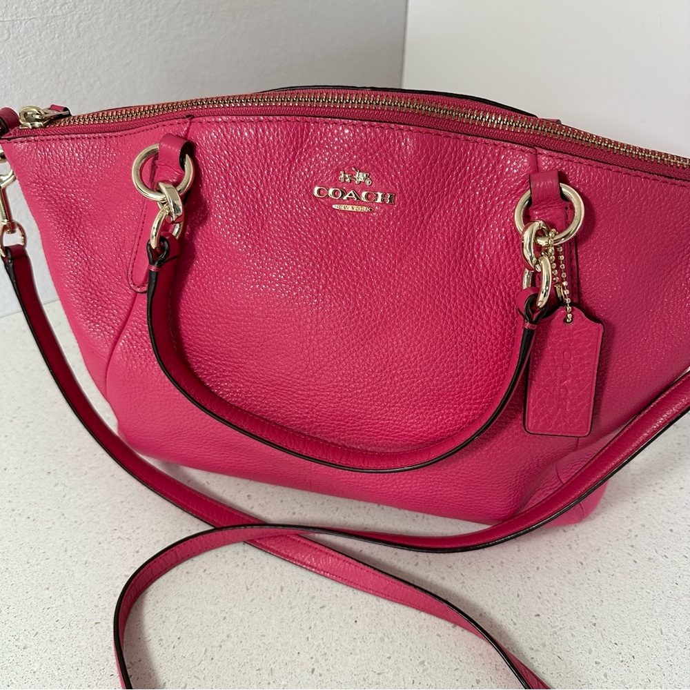 Barbie Pink Coach Madison Kelsey Satchel Crossbody Purse & Hand Bag